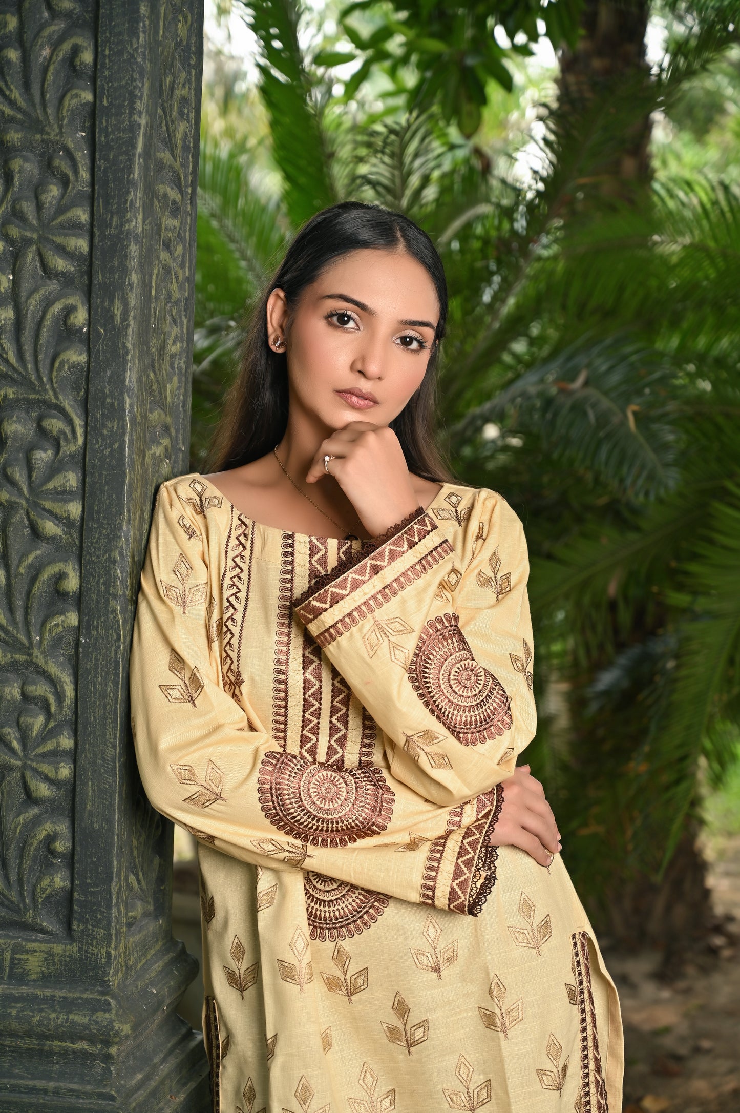 Skin Khaddar Embroidered 2Pc